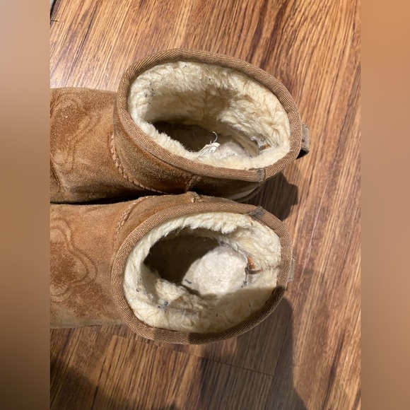 SOLD UGG Mini Kimono Chestnut Suede Boots Size 6 - Picture 8 of 9